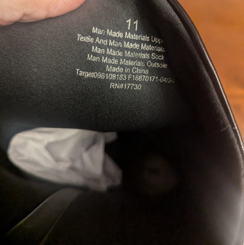 Western Cowboy Ankle Boots Black Heeled Universal Thread Size 11 NWT - Picture 5 of 5